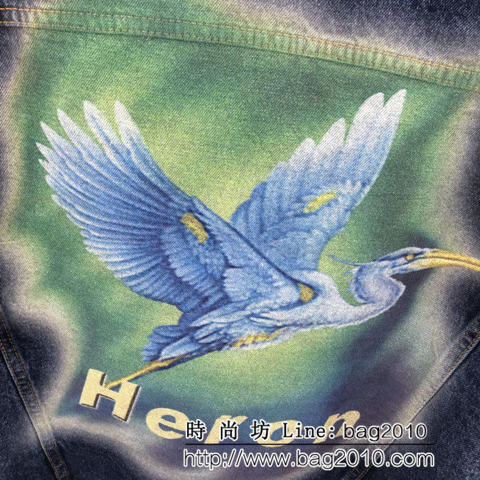Heron Preston仙鶴 爆款 牛仔夾克 朱一龍機場同款 男女同款 ydi1614